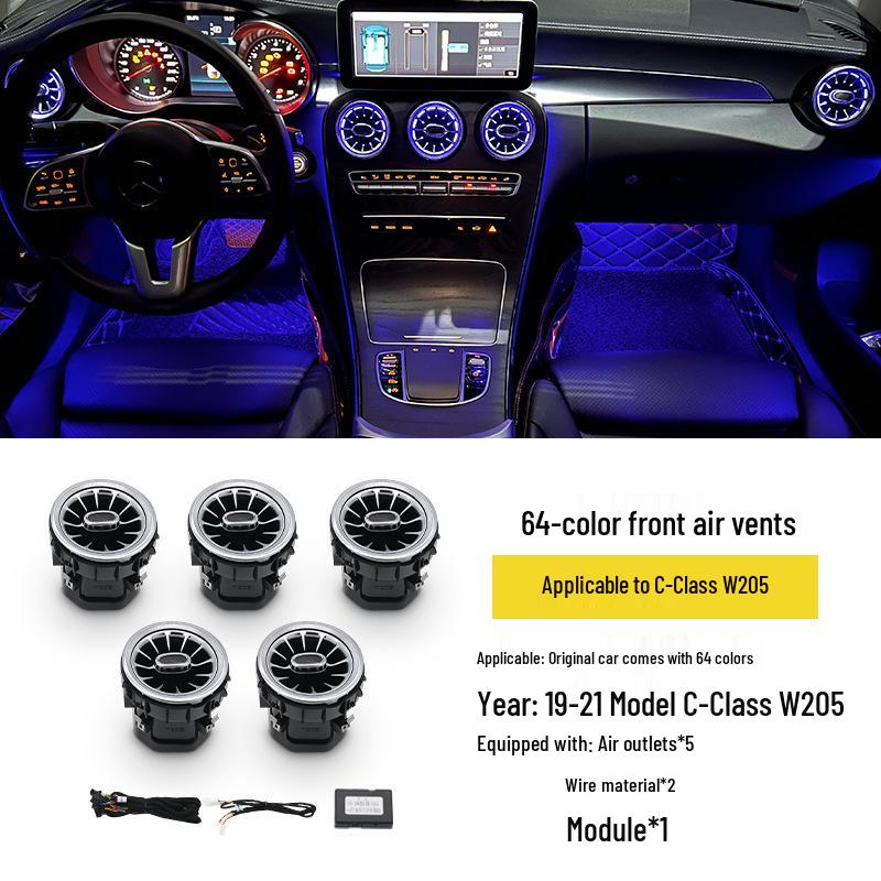 Mercedes Luminous Turbine Air Vent Ambient Light for C200L, GLC, C260L W205