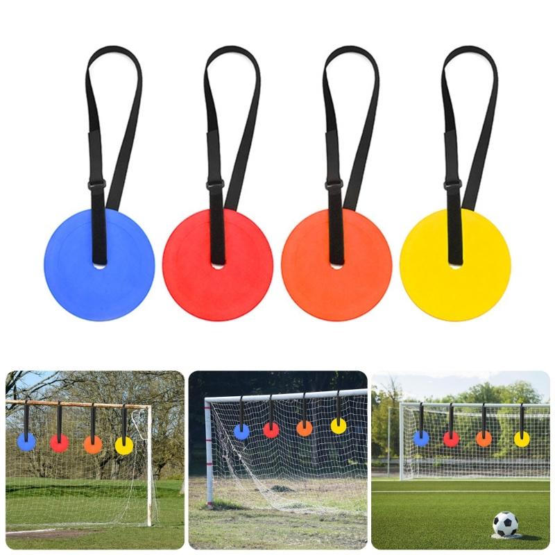 4Pcs Soccer Goal Targets Adjustable Football Training Disc Football Training Targets Plate Soccer Hockey Shoot Targets
