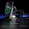Magnetic Wireless Charger Stand for Phone, Watch & Earbuds - All-in-One Fast Charging Dock
