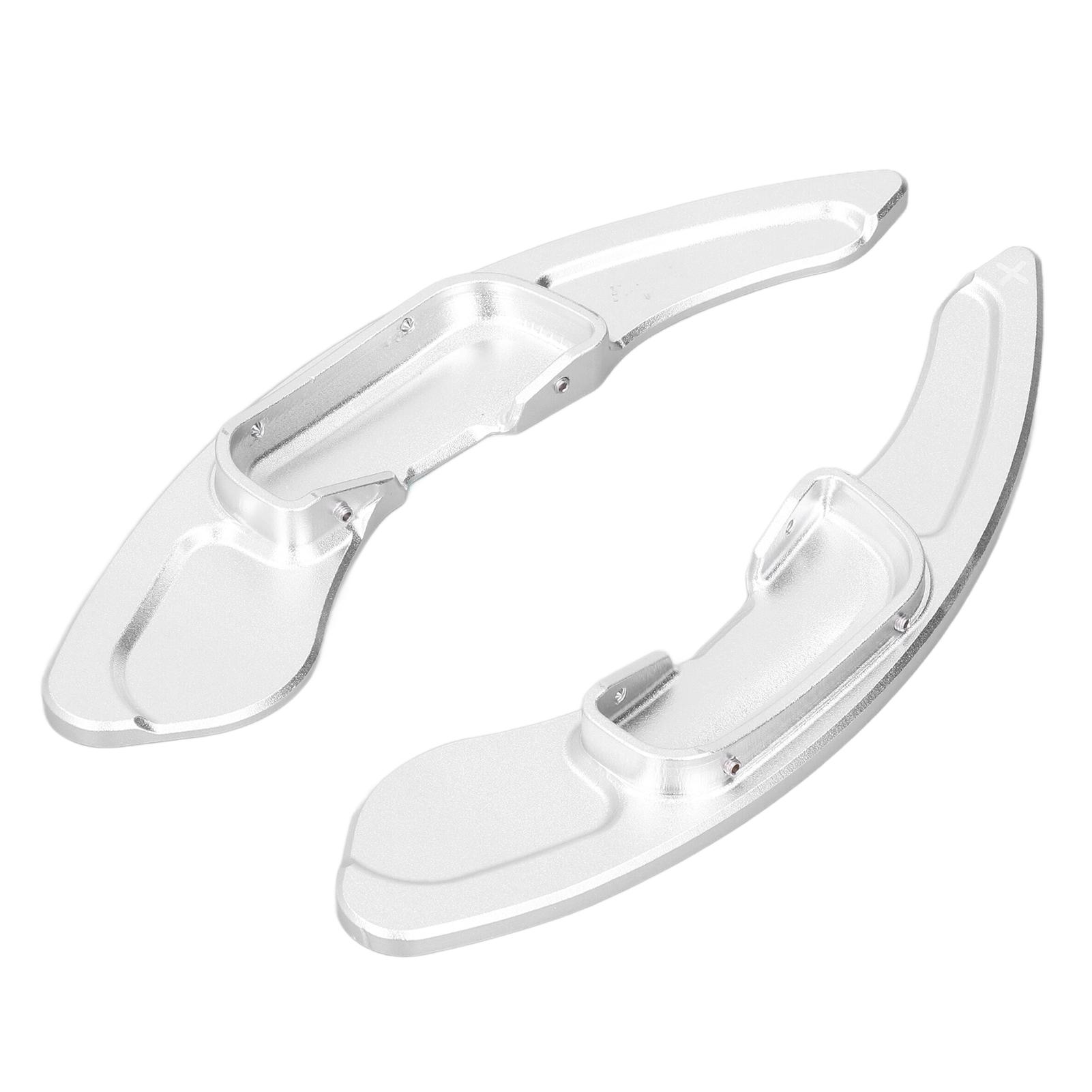 

2 шт., удлинитель переключателя передач на рулевом колесе, алюминиевый сплав, серебристый, замена для Mazda 3 6