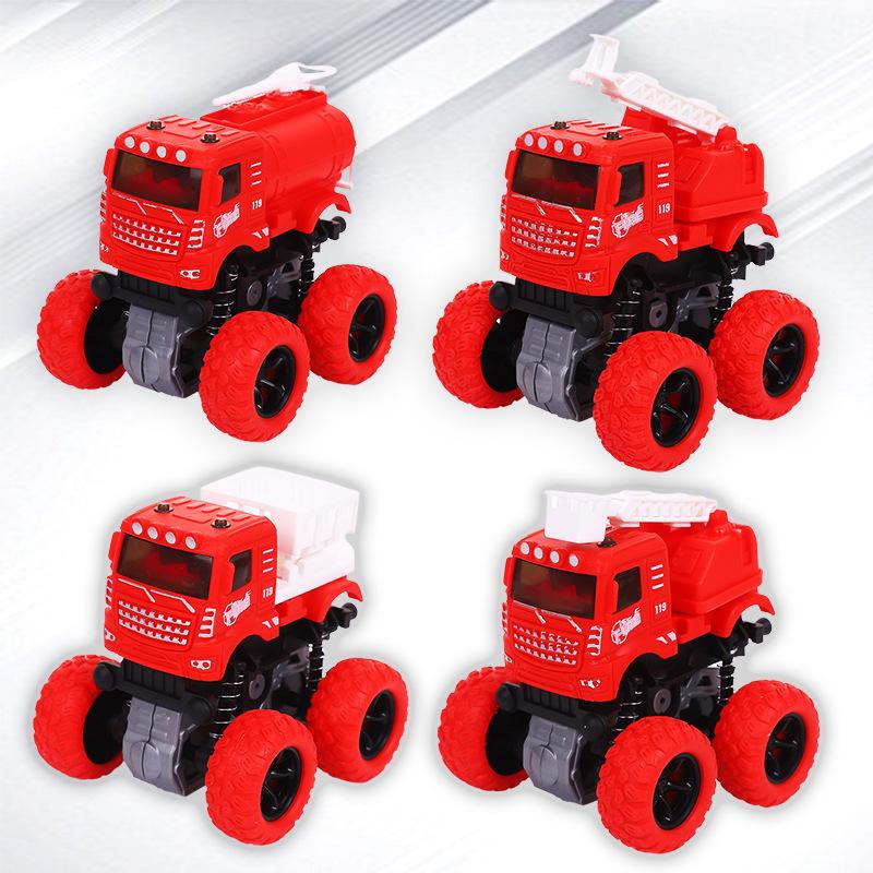 Douyin Kids' 4WD Double-Sided Graffiti Stunt Car - Off-Road, Inertia-Powered, Drop-Resistant, Ideal Gift for Boys