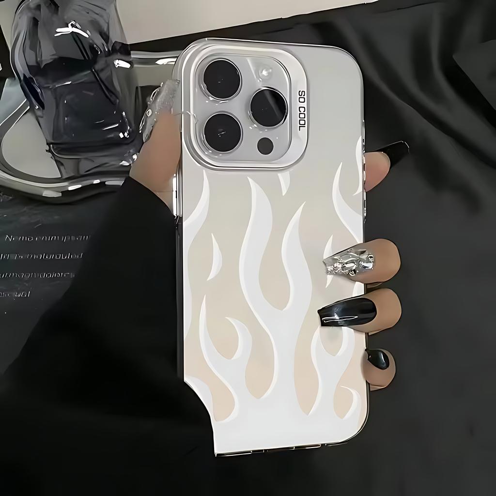 INS Creative Fashion Flame Fire Phone Case for Xiaomi Redmi Note 7 8 9 9S 10 11 12 13 14 15 Pro Plus 4G 5G Anti Fall Matte Cover