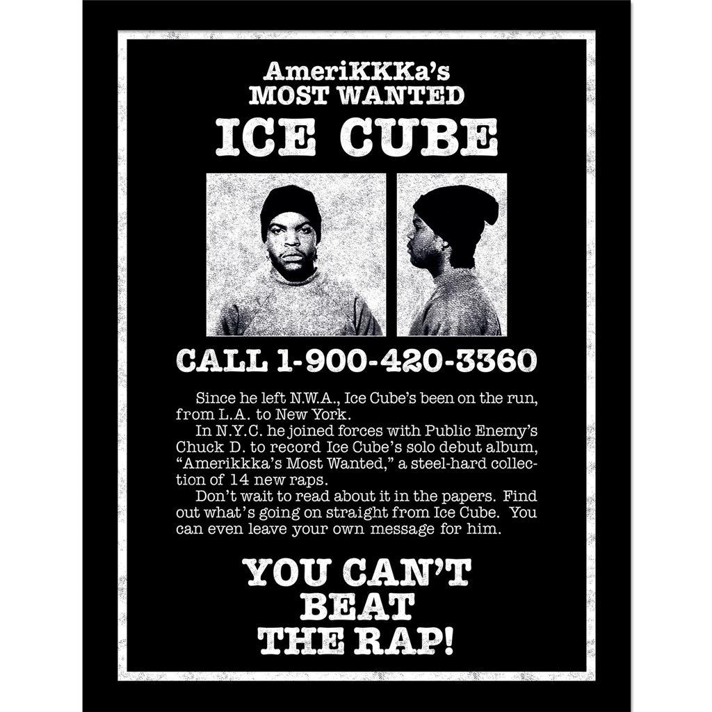 Ice Cube Most Wanted Framed Poster