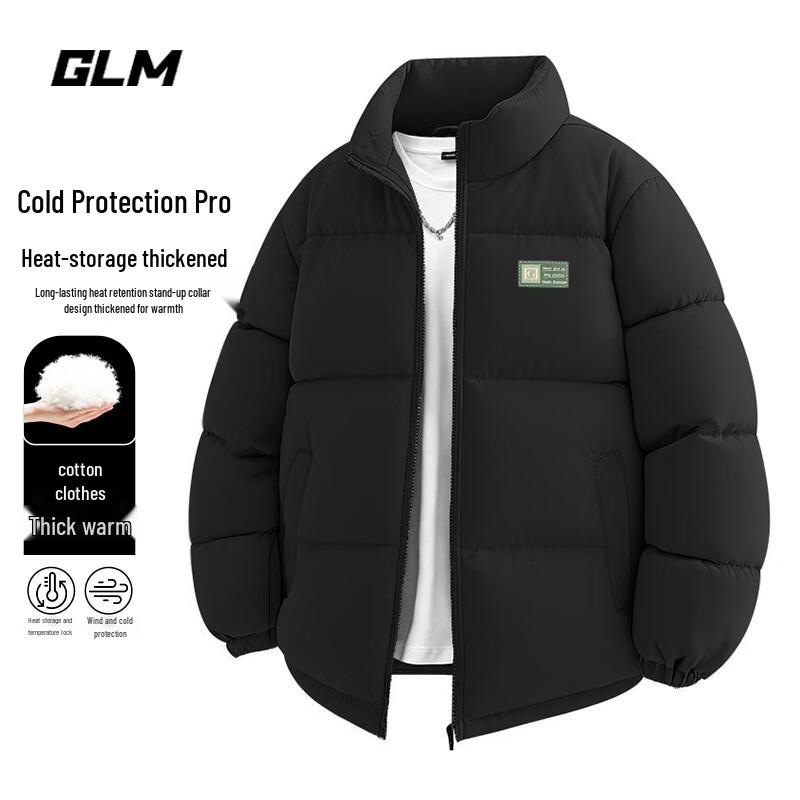 

GLM Men s Winter Stand Collar Padded Jacket M