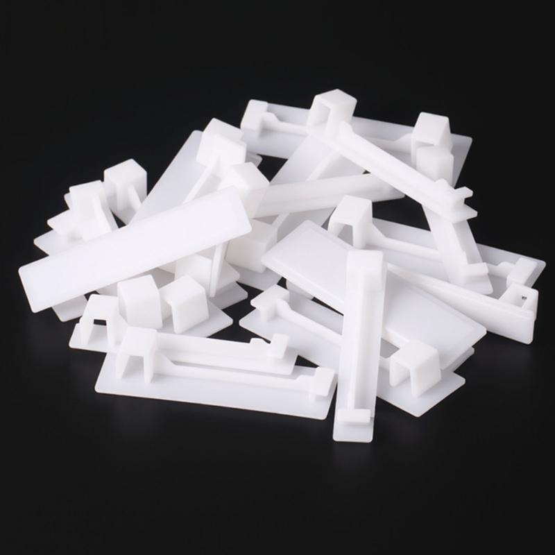 50Pieces Multipurpose Single Gang White Brushplate Wall Covers Portable Accessory for Concealing PZ30 and Speaker Wire