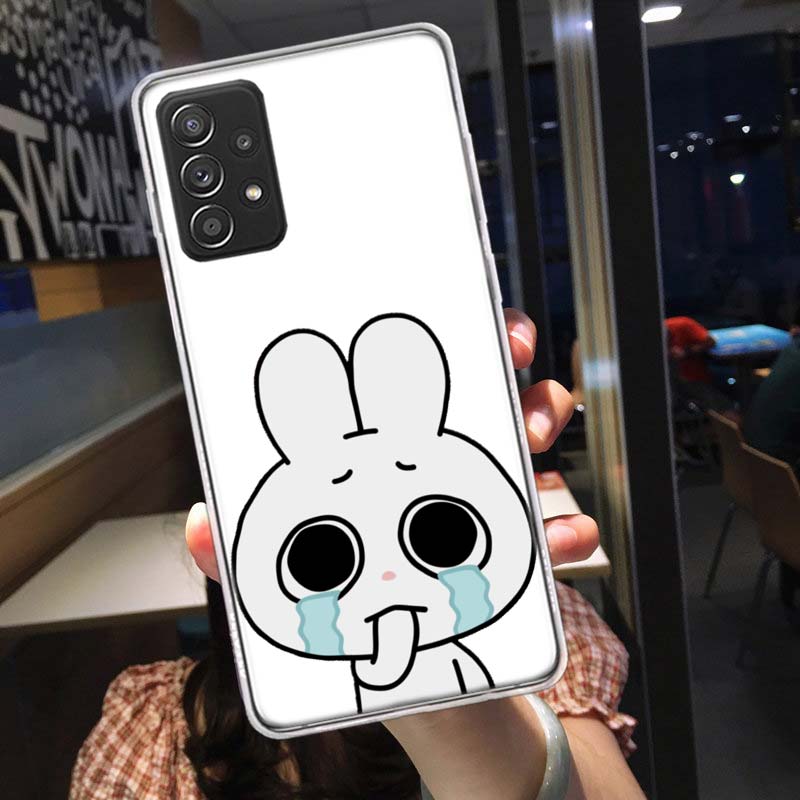 Cute Cartoon K-Kkamang Phone Case for Samsung A54 A57 A37 A17 A14 A15 A12 A24 A34 A55 A35 A25 A52S A07 A05S A04S A22 A32 A72 Gal