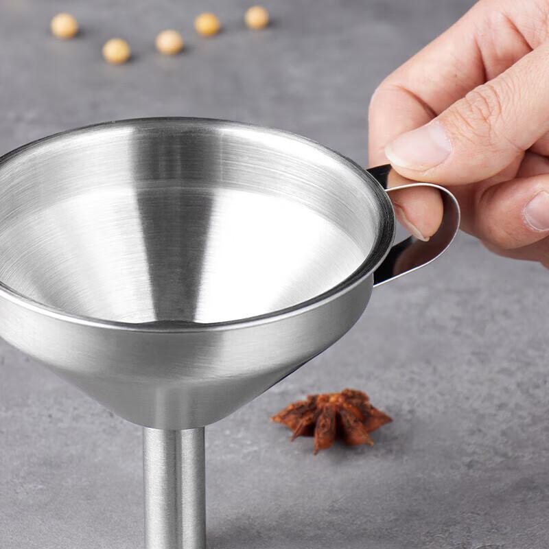 Jekero Thickened 316 Stainless Steel Funnel with Detachable Strainer, Food-Grade Large Size Kitchen Oil And Wine Funnel