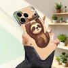 Animal Cute S-Sloth Funny Phone Case For iPhone 17,16,15,14,13,12,11,Pro,Max,Plus,Mini,SE4,E Magnetic For Magsafe Wireless