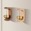 1Pc Doorbell Wood Bell Gentle Sound Bell Entrance Decorative Doorbell Wind Chimes Cute Room Decor Door Hanging Decoration