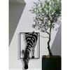 Forged Metal Zebra Wall Decor Modern Farmhouse Bohemian Animal Art