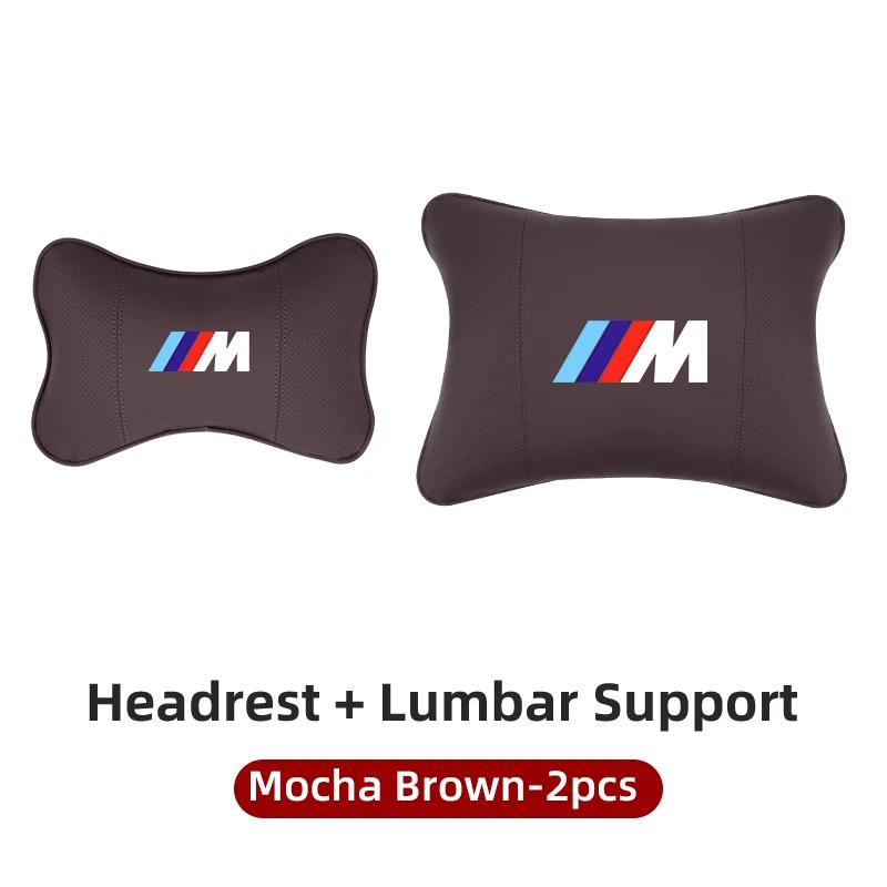 2025 Hot Car Seat Lumbar Neck Pillow Headrest Cushion Waist Interior For BMW X1 X2 X3 X4 X5 X6 X7 G20 G30 6GT E46 E90 E60 F10 E3