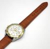Seiko Chronograph Men's Watch with Genuine Leather Strap Set - White SBTR024/LB