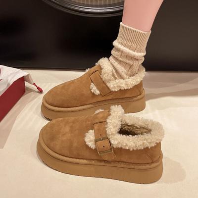 Jauna stila ziemas sieviešu apavi plīša modes retro pupiņu apavi Kokvilnas sieviešu čības platforma sieviešu zābaki Zapatos Mujer