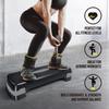 Household Cardio Fitness Training Equipment Height Adjustable Aerobic Stepper Gym Anti-slip Exercise Step Block Board