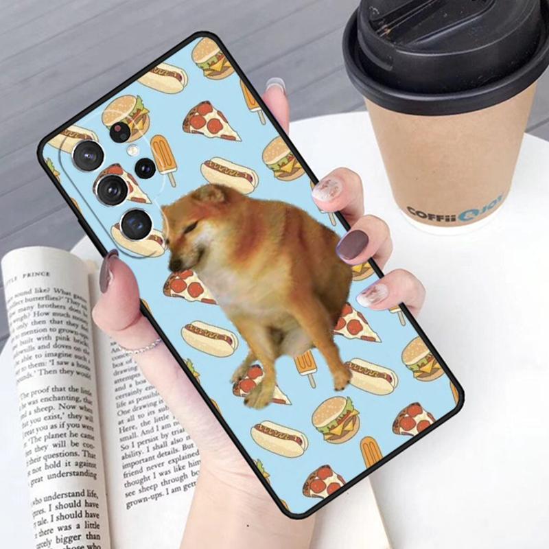 Doge Dog Cheems Meme phone case Cover For Samsung Galaxy S24 S25 Ultra S21 S22 Ultra S10E Note 10 Plus Note 20 FE S23