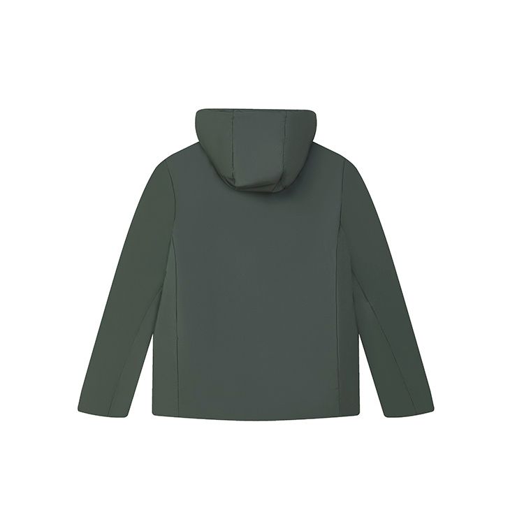 Fila 2023 Winter New Lightweight Down Jacket Basic Casual Hooded Warm Coat Men Outerwear Deep-Leaf-Green F11M342911F-GN