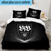 3-teiliges VfB Stuttgart Maskottchen Aufdruck Bettwäsche-Set, Enthält einen Bettbezug und zwei Kissenbezüge für das Schlafzimmer, Geeignet für alle Jahreszeiten