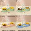 Pet Cat Food And Water Bowl Set With Antispill Design For Home Use