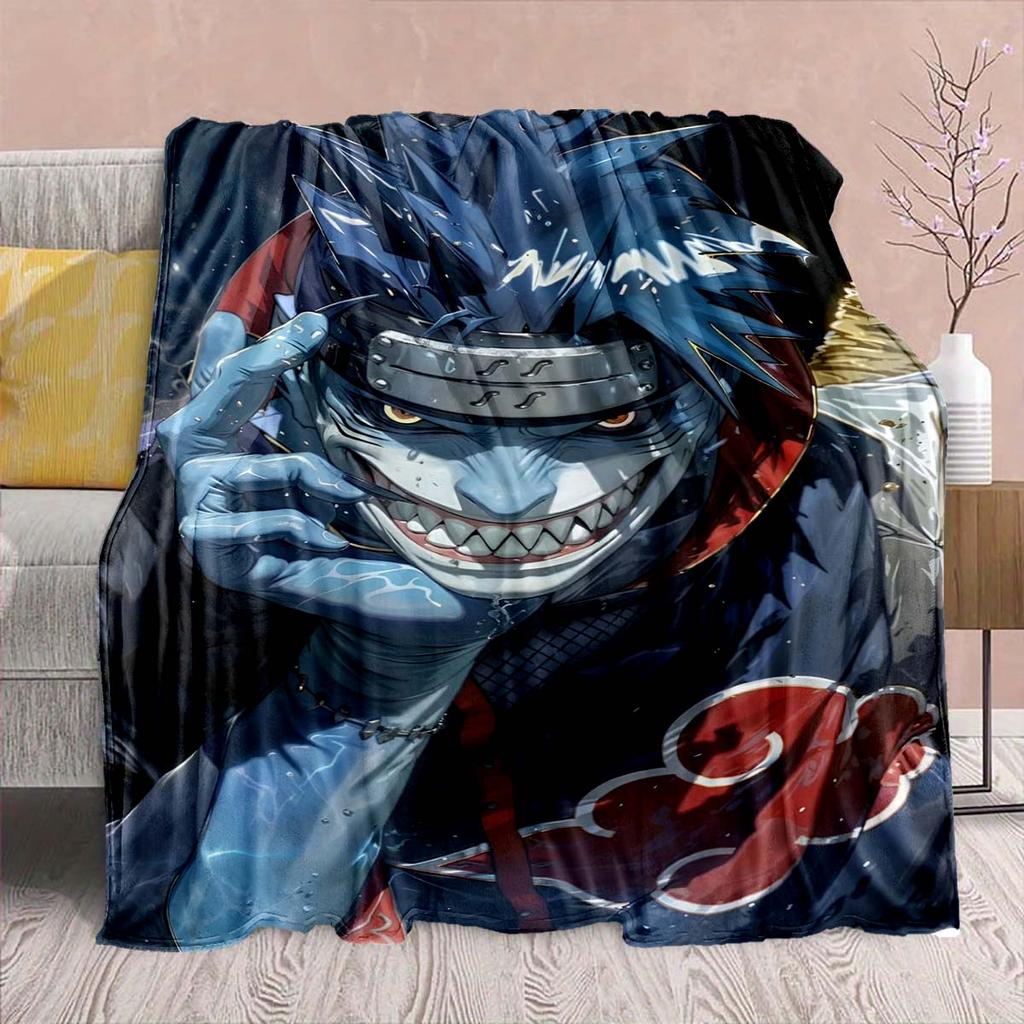 Naruto Anime Flannel Blanket - Soft Warm Perfect for Sofa, Bedding Camping Travel Office Home Decor