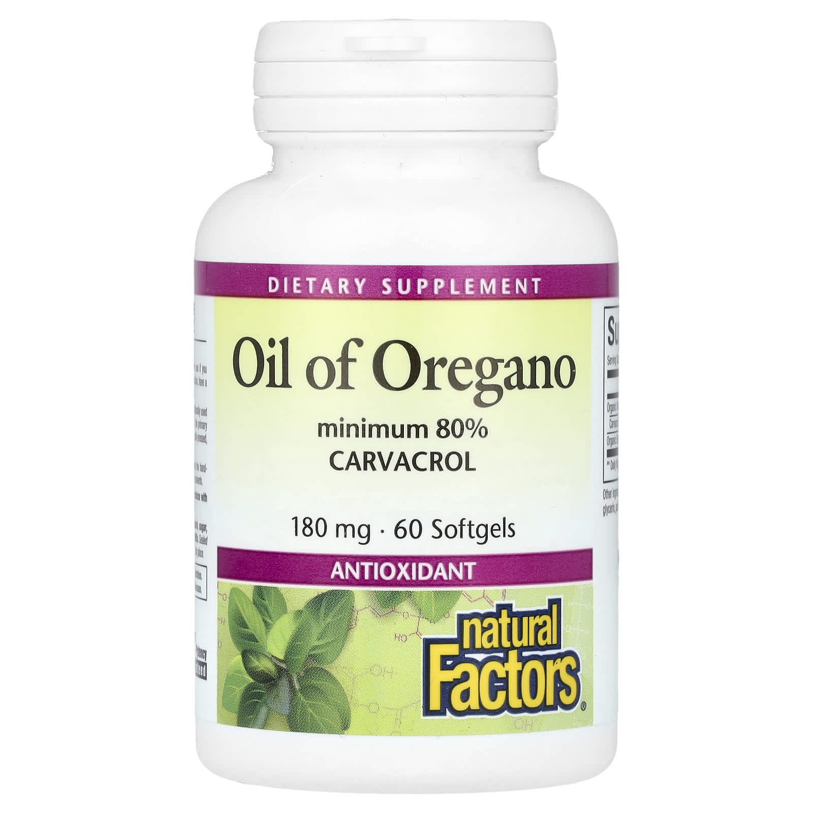 

Oregano Oil, 180Mg, 60 Softgels