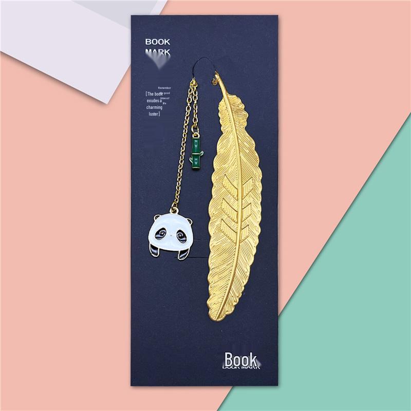 Elegant Metal Panda Bookmark Gift Box - Chinese Style for Teacher's Day, Graduation & Birthdays