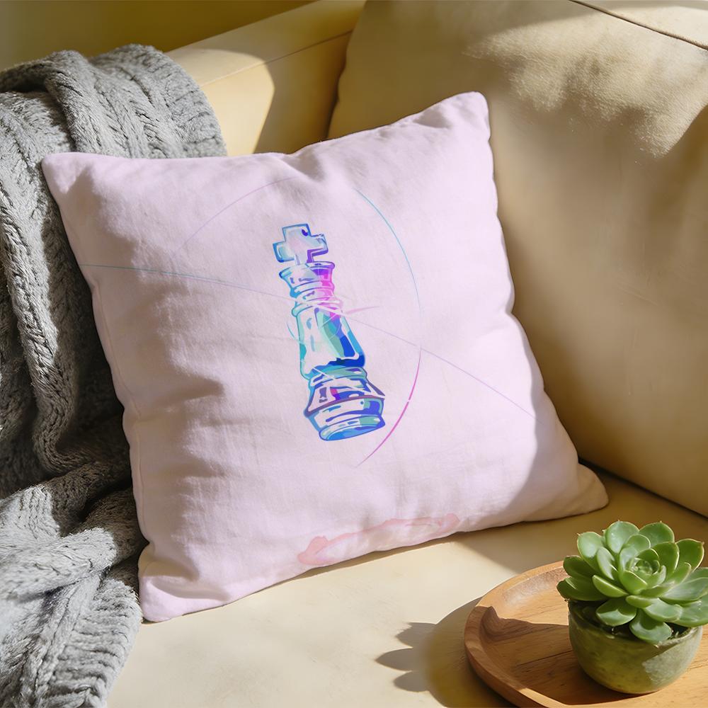 No Game No Life Anime Cushion Cover Washed Linen Soft Breathable Decorative Case For Sofa Home Pillow Cover