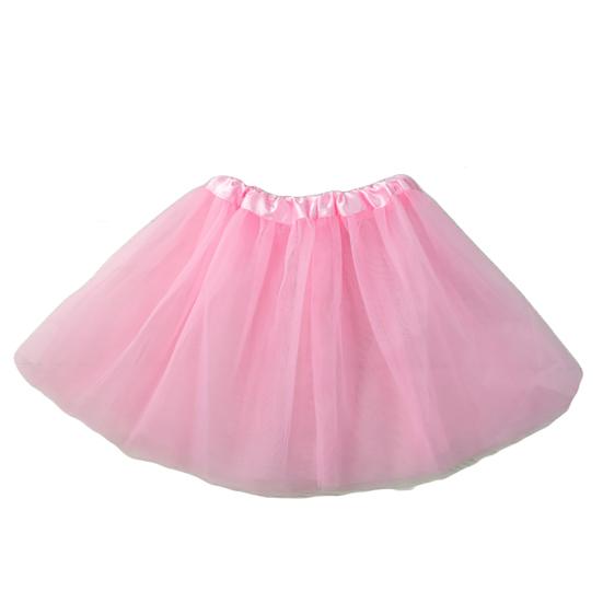 

3-слойная детская балетная юбка-пачка принцессы на резинке для девочек розовый