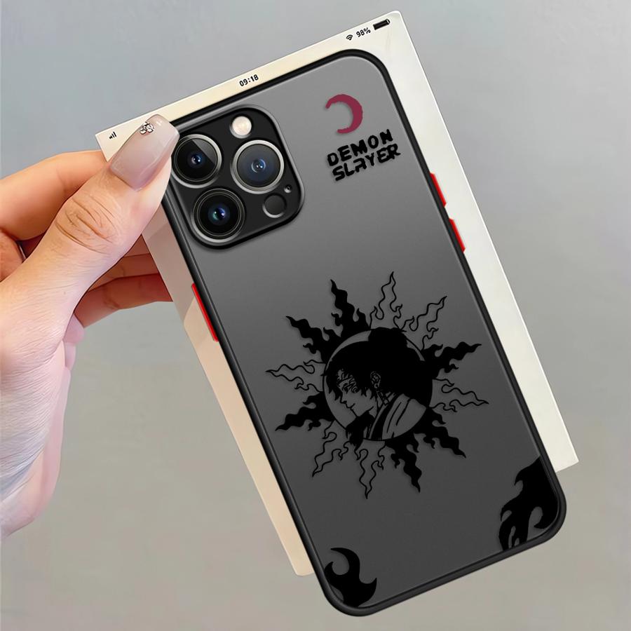 Funda Back Phone Cover Case for iPhone 17 Pro Max 15 16 Plus 12 11 14 XS XR Air 13 Mini 7 8 SE Cool Demon Slayer Kokushibo