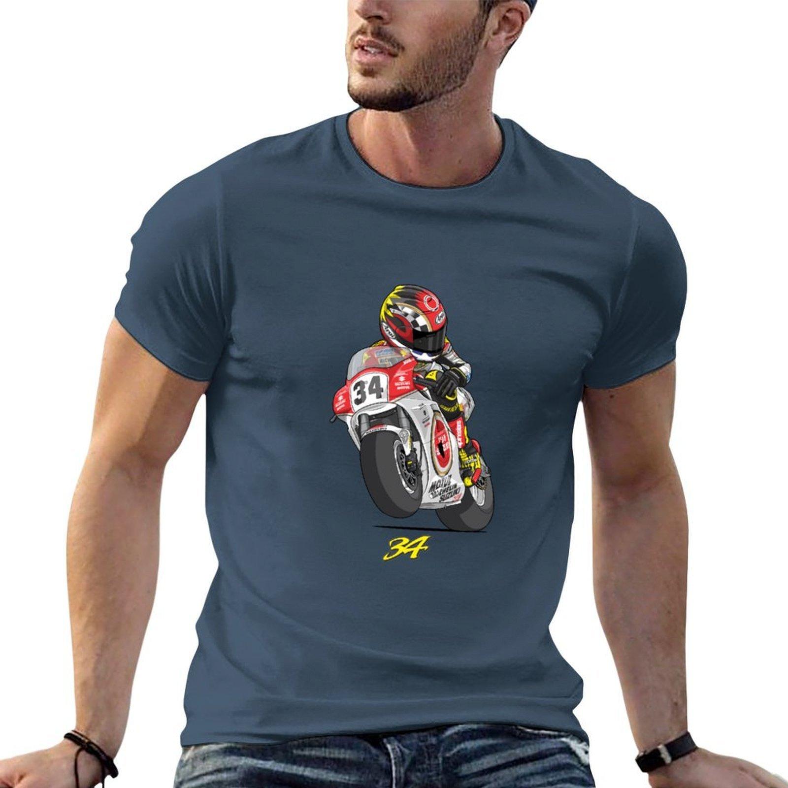 Kevin Schwantz Tshirt Graphic Print Short Sleeve Tshirt S