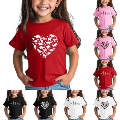 Toddler Girl Boy Valentines Day Shirt Cute Love Heart T-Shirts Kids Valentine's Day Shirts