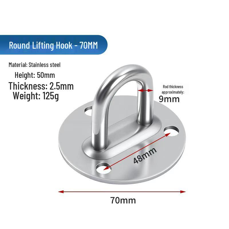 Jinrongda Heavy-Duty Stainless Steel Ceiling Hook for Fans