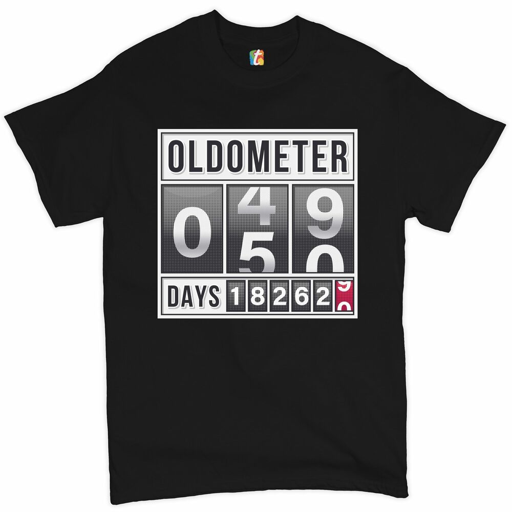 

Футболка унисекс с забавной надписью Oldometer 49, 50, 50-летие 50 Af S