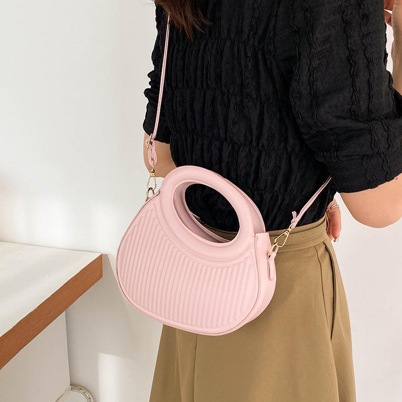Fashionable Small Crossbody Bag With Soft Pu Material And Stylish Stitching Design