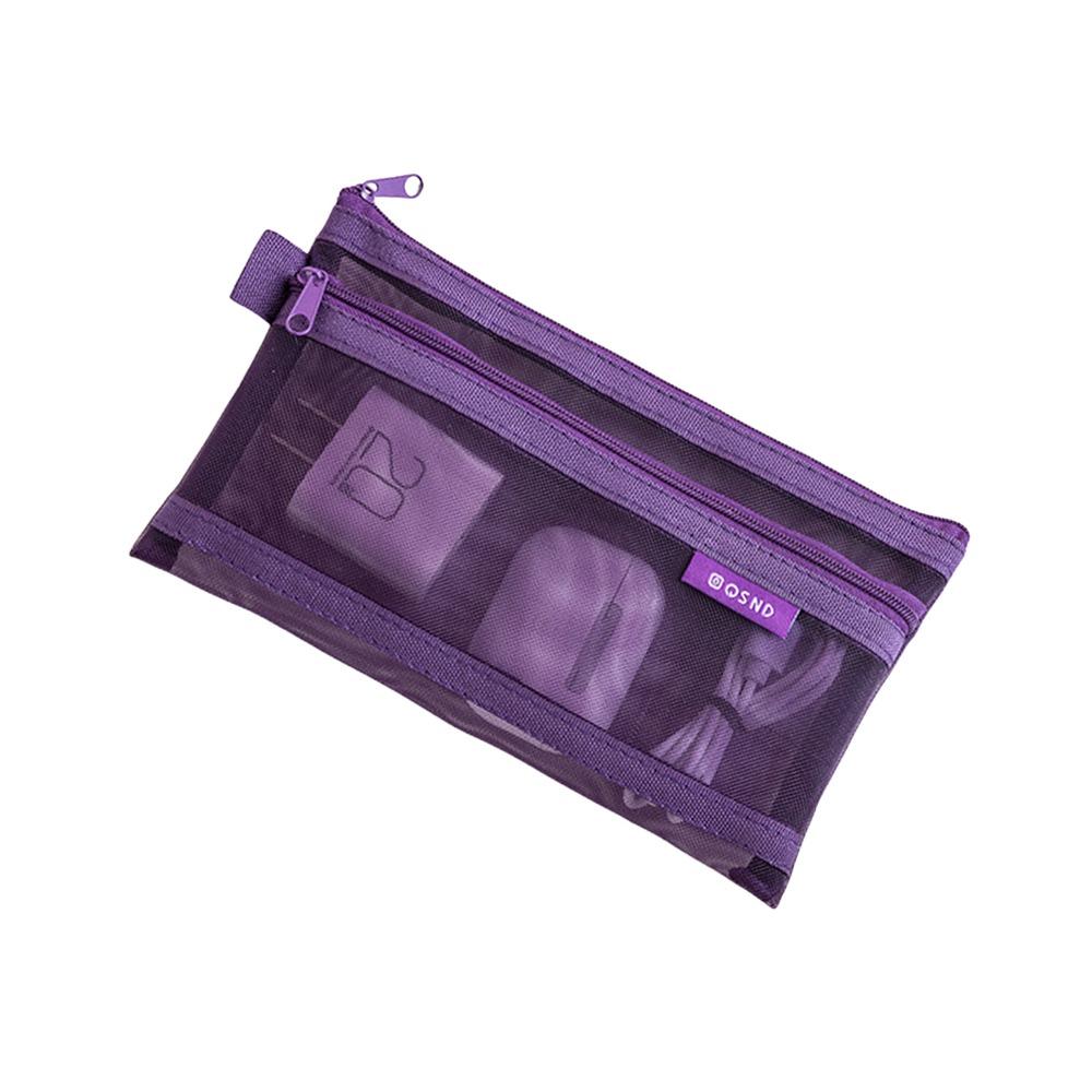 Multipurpose Nylon Transparent Storage Bag Square Lightweight Mesh Storage Pouch Breathable Data Lines Organizer Home Use