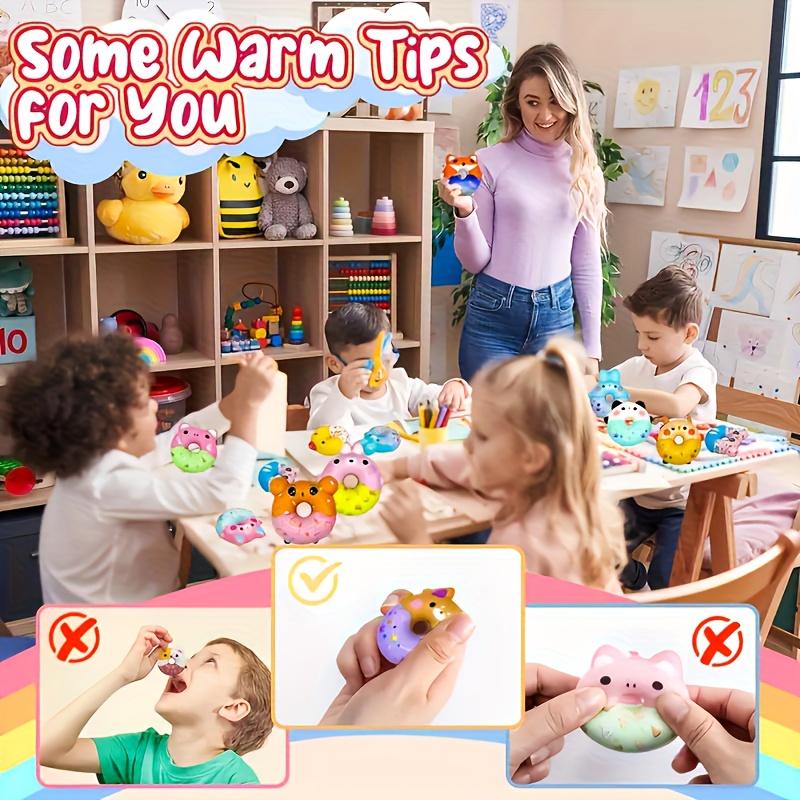 16/32pc Classroom Prize Party and Birthday Gift Bag Assortment Set Donut Slow-Rising Balloon Decorations Funny Pranks Design