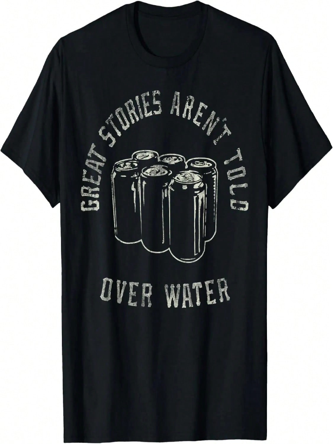 Great Stories Aren t Told Over Water T-Shirt S разноцветный