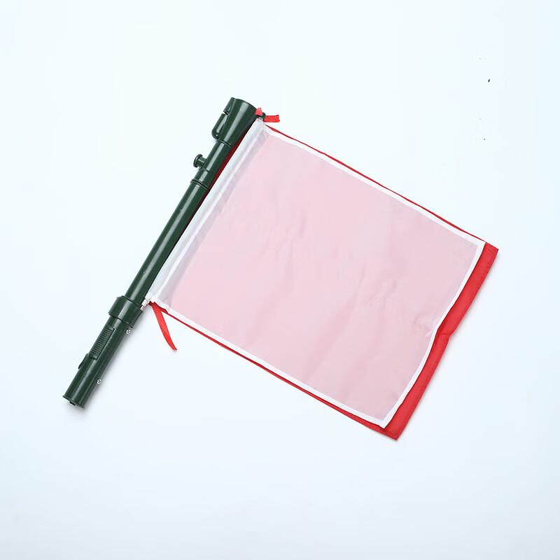 Red and White Signal Hand Flag