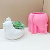 Animal Shaped Silicone Molds Succulents Planter Molds Cement Clay Mould for Epoxy Resin Candle Holder Home Decoration