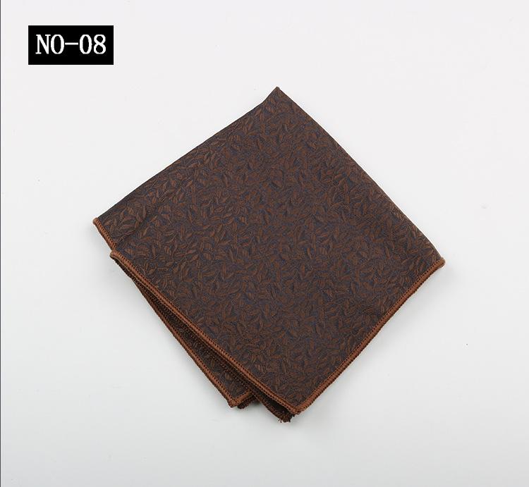 Kaffe Ficknäsduk Herrkostym High-End Mönster Polyester Siden Bankett Värd Retro Liten Fyrkantig Handduk Näsduk Bröstnäsduk