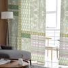 Blätter Blumen Viereck Peris Schlafzimmer Transparent Gardinen Urlaub Dekoration Fenster Voile Tüll Vorhang