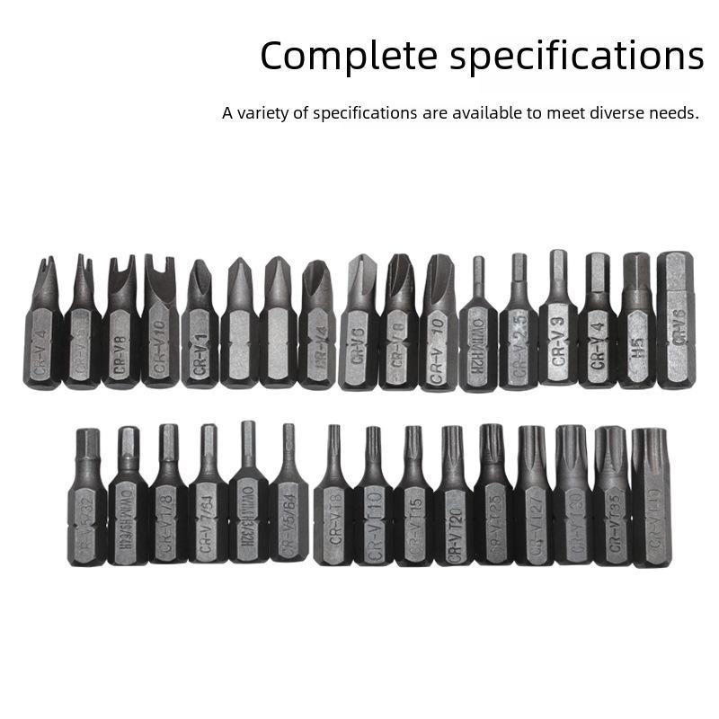 33-Piece Electric Screwdriver Bit Set: Hexagonal, Special-Shaped, and Hollow Screwdriver Heads for Charging Drill.