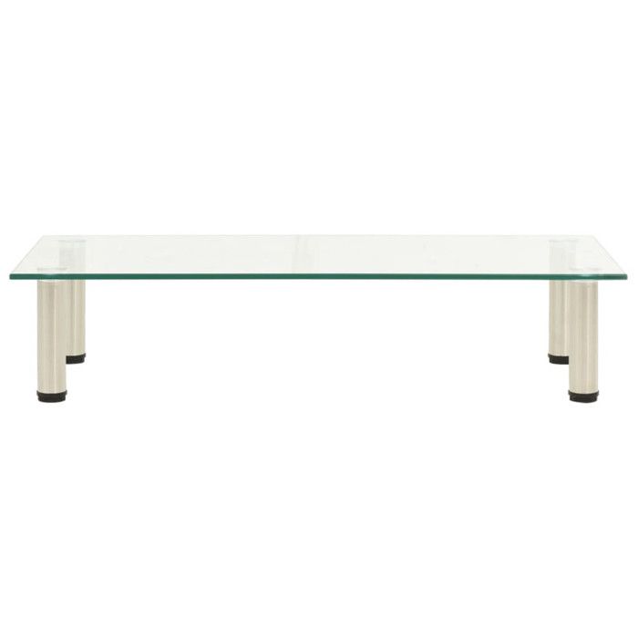 Meuble TV - VIDAXL - Unité Multimédia - Verre Trempé - 80x35x17 cm - Design Contemporain