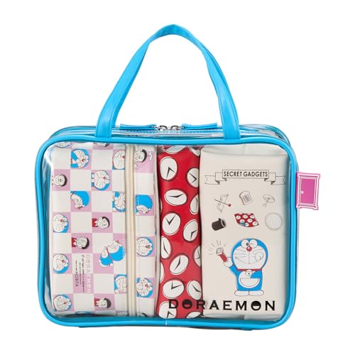 Doraemon Travel Pouch Set 7122 DR11. Light Blue Doraemon