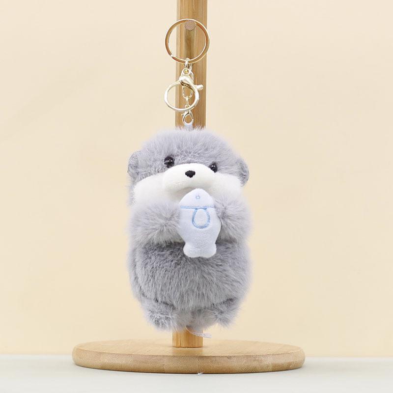 Plush Seal Keychain With Soft Pp Cotton Filling For Bag And Backpack Decoration