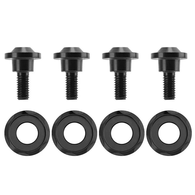 

4 Pcs Motorcycle Black Fairing Windshield Screw Bolts Caps Metal Accessories For Harley Touring Road Glide CVO/SE FLTRXSE 23-24 чёрный