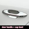For Kia kx cross kxcross 2017 - Chrome Carbon Fiber Door Handle Cover Trim Sticker Overlays Styling Accessories