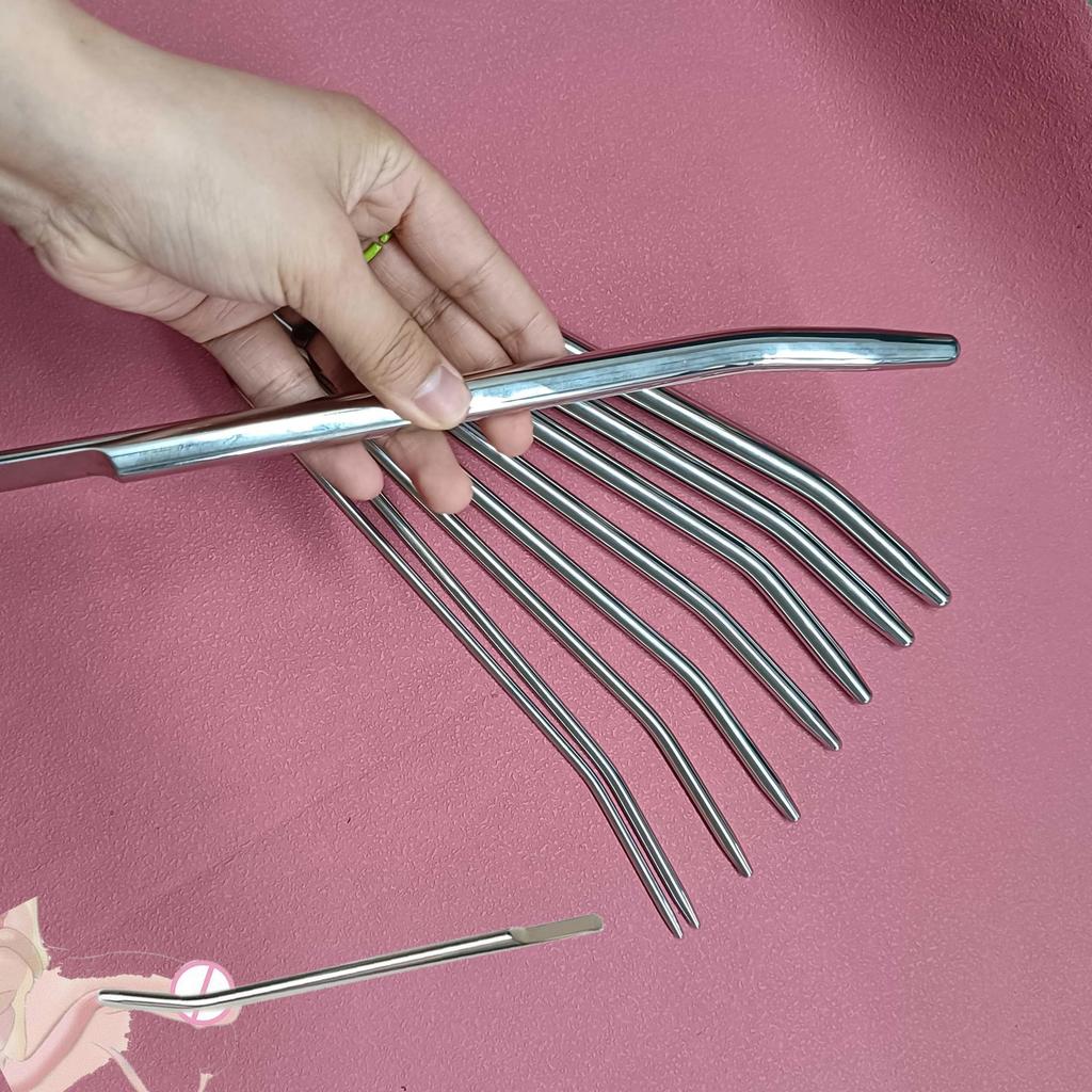 Male Penis Plug Urethral Dilators Sounding Masturbator Erotic Stainless Steel Masturbator Penis Inserts Plug SM Sex Toys for Man