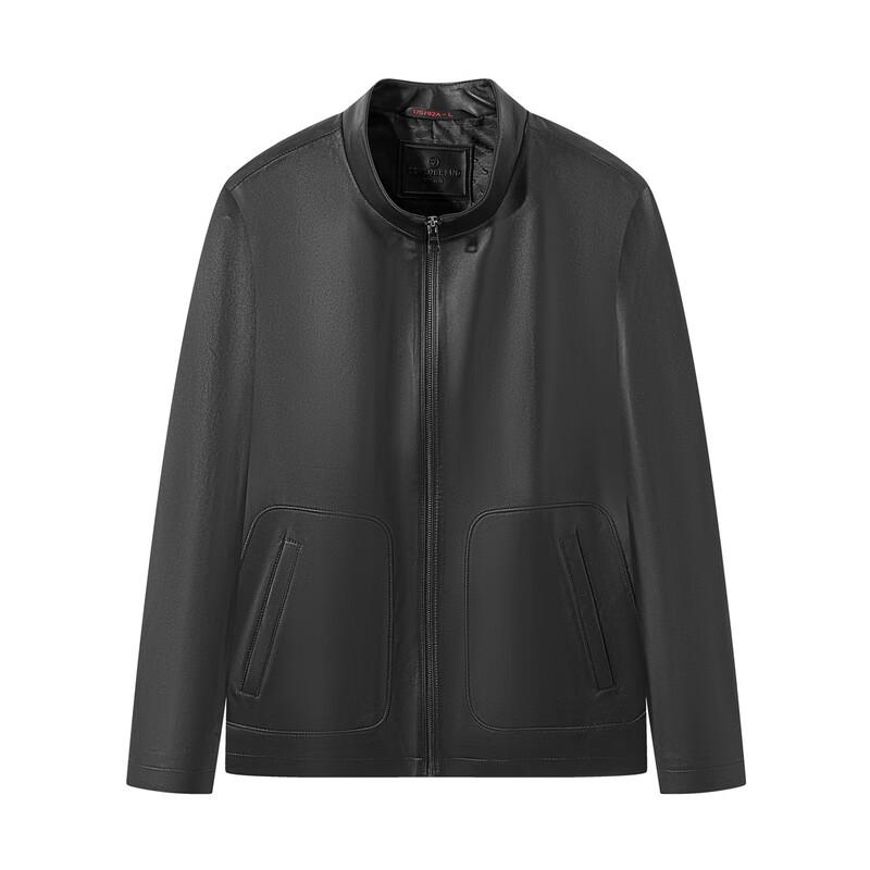 Septwolves Men's Lightweight Sheepskin Leather Jacket