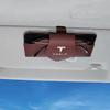 Car Sticker Tesla 1/2Pcs Car Glasses Clip Sun Visor Sunglasses Leather Storage Case For Tesla Model 3 Y S X Roadster Cybertruck