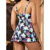 Floral Tankini 2026 Two Pieces Strappy Swimsuit Women With High Waist Shorts Swimwear Female Bathing Swimming Suit Beachwear